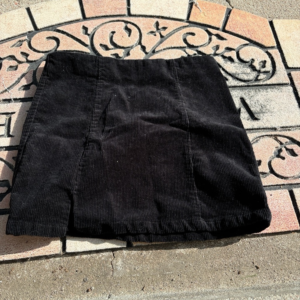Justify Black Corduroy Skirt